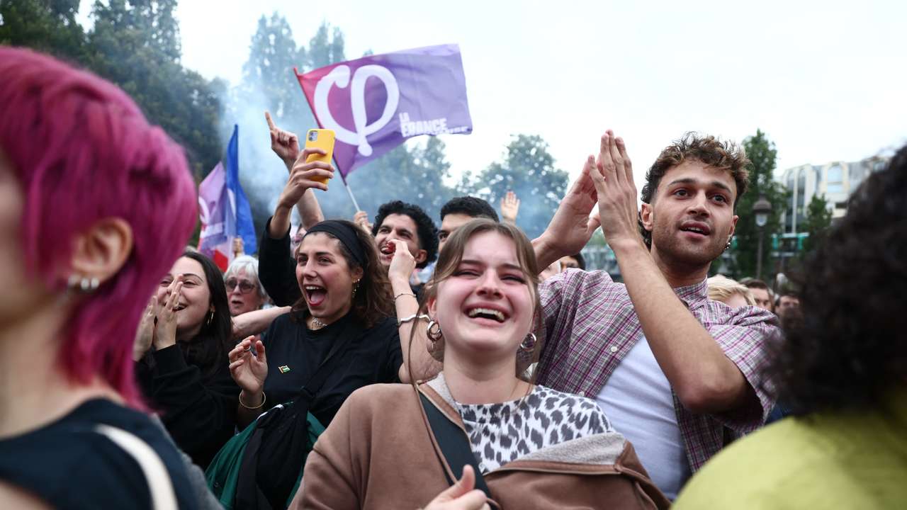 La France Insoumise party reacts after second round results of the 2024 snap legislative elections