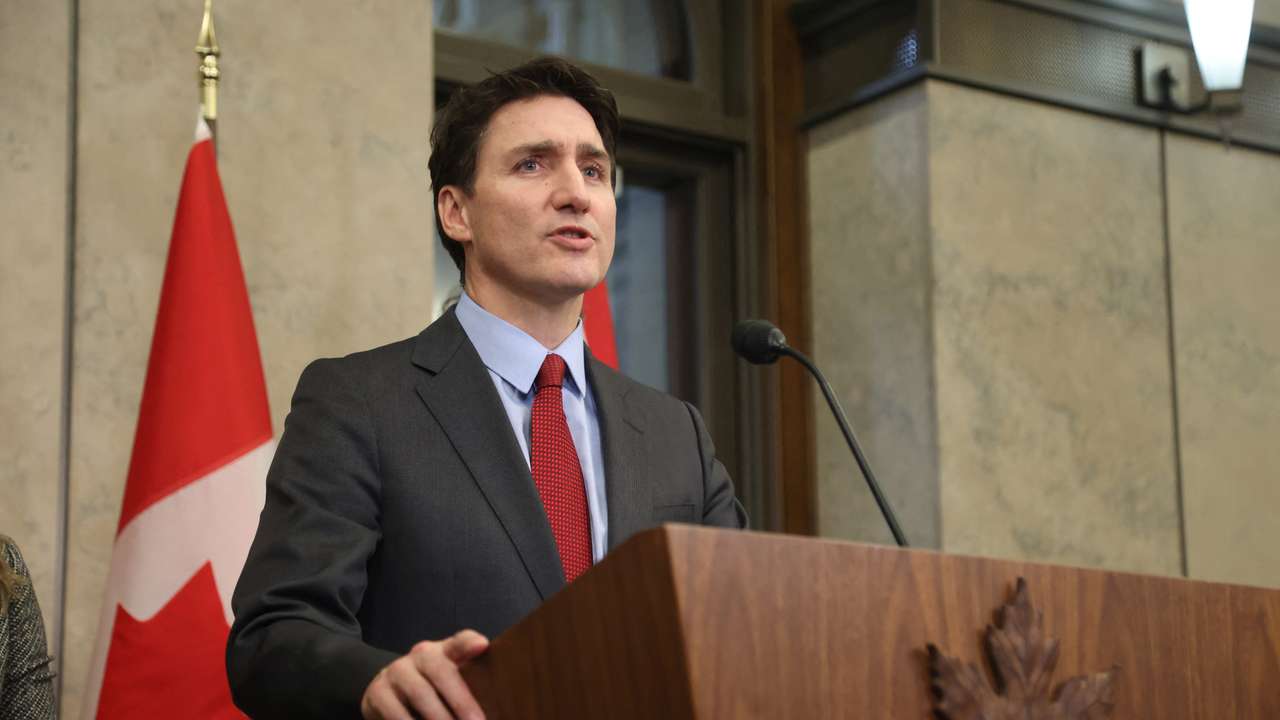 Canada's PM Trudeau responds after U.S. President Trump ordered tariffs on Canadian imports, in Ottawa