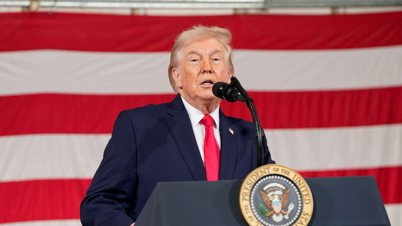 U.S. President Donald Trump visits Fort Bragg, North Carolina