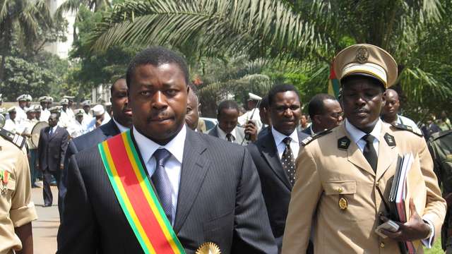 Faure Gnassingbe, the son of Togo's deceased president, was formally sworn in as President, in Lome.