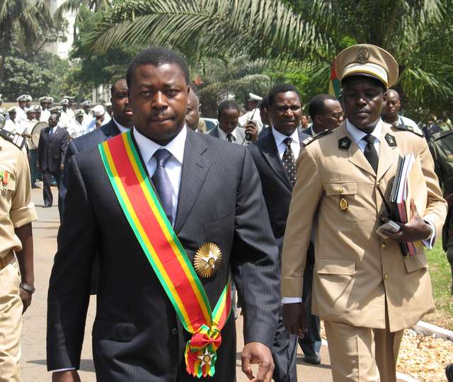 Faure Gnassingbe, the son of Togo's deceased president, was formally sworn in as President, in Lome.