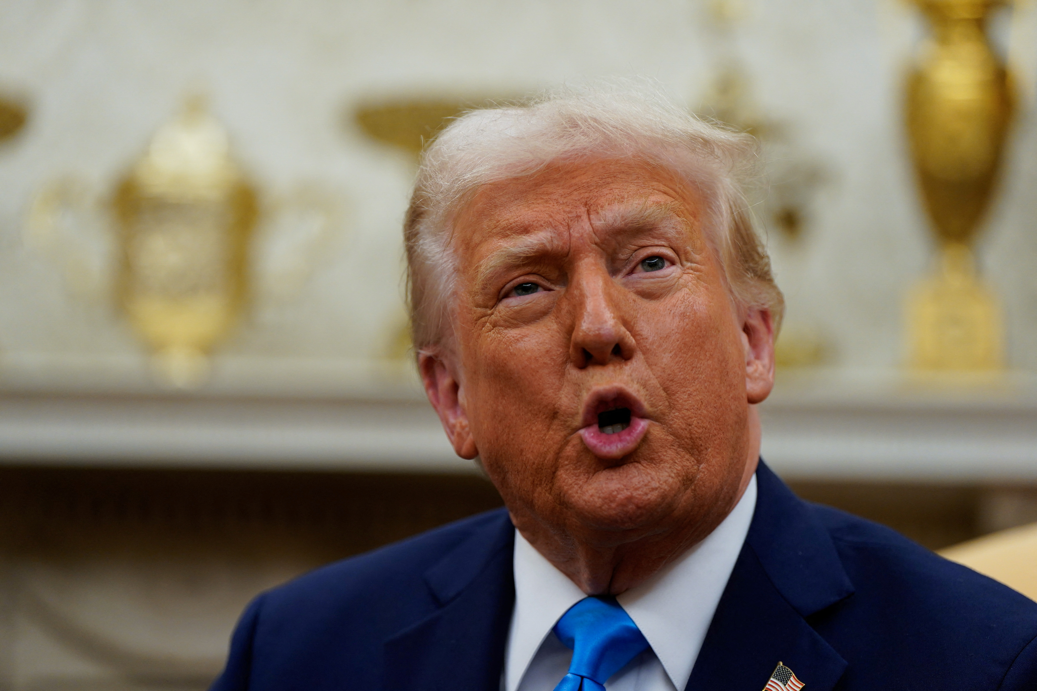 U.S. President Trump meets Israeli PM Netanyahu in Washington