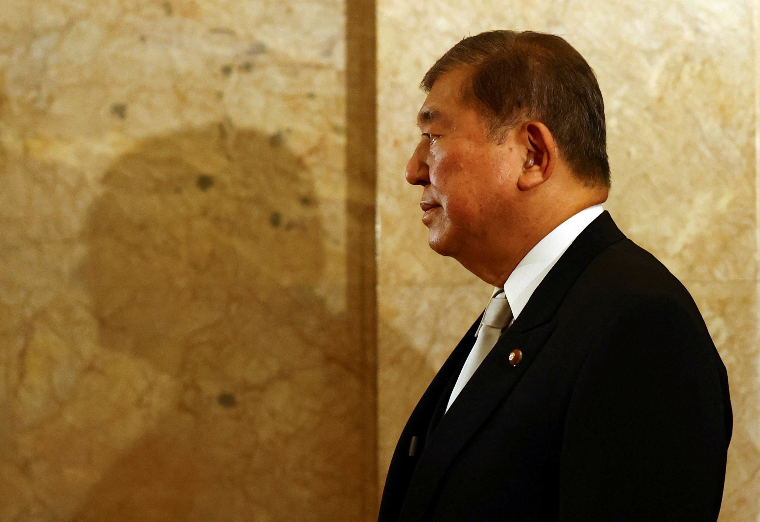 Japan's Prime Minister Shigeru Ishiba attends the opening ceremony of the parliamentary session in Tokyo