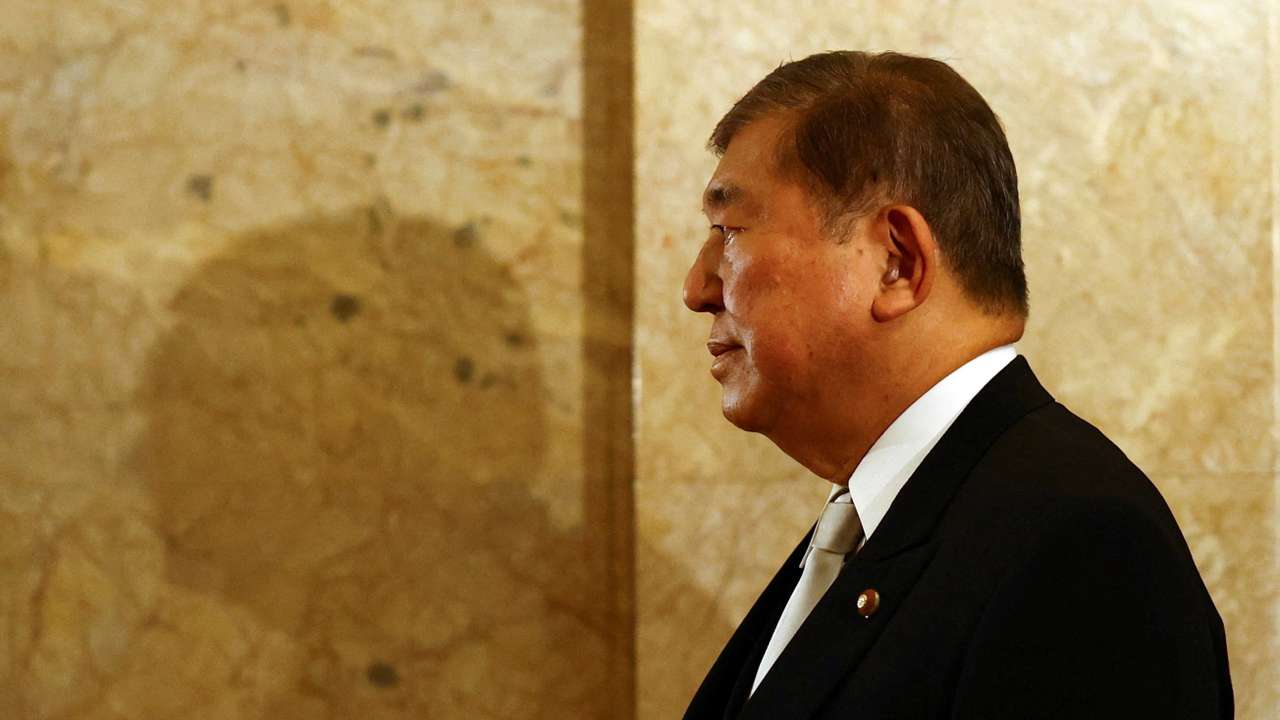 Japan's Prime Minister Shigeru Ishiba attends the opening ceremony of the parliamentary session in Tokyo