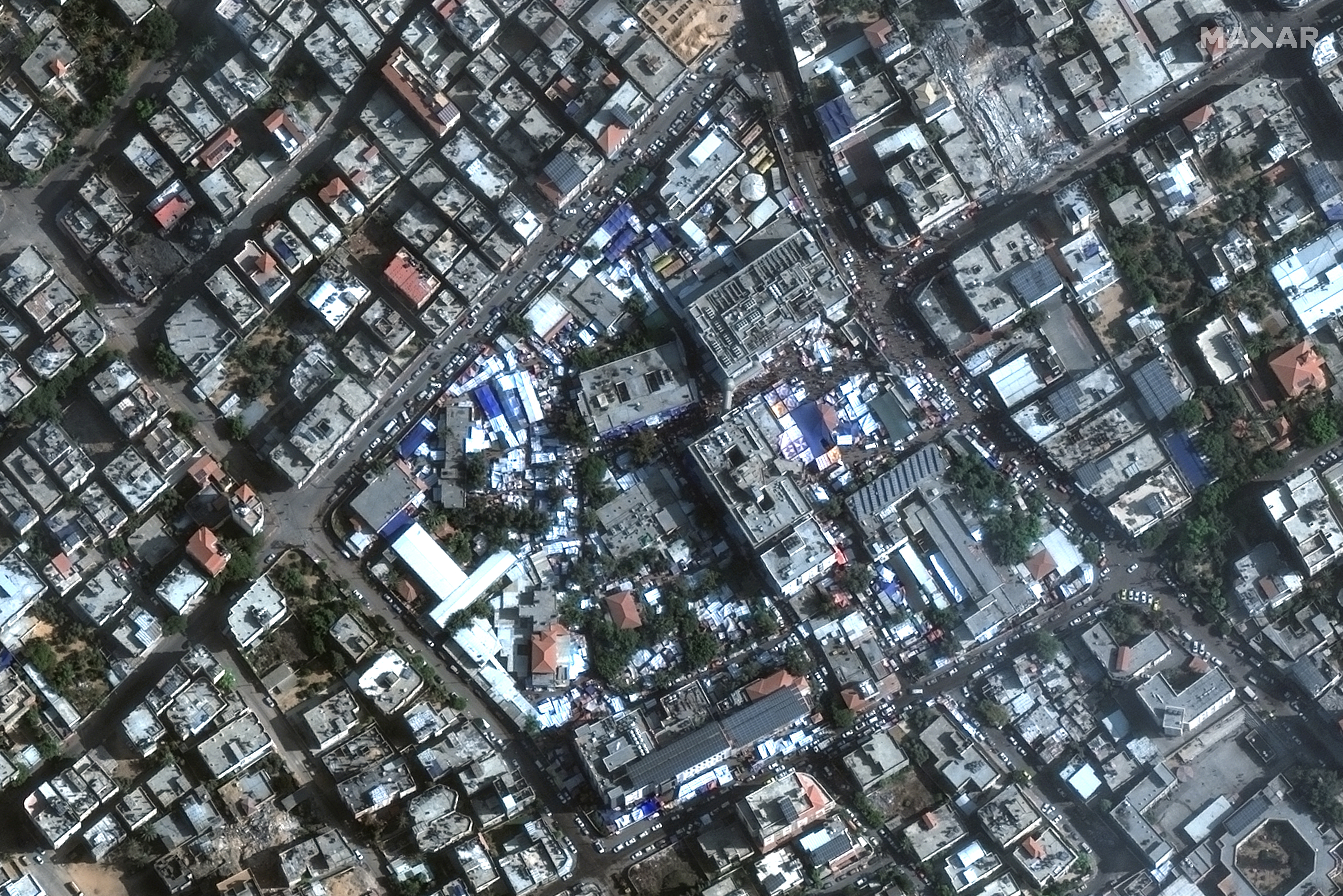 FILE PHOTO: A satellite image shows Al-Shifa hospita