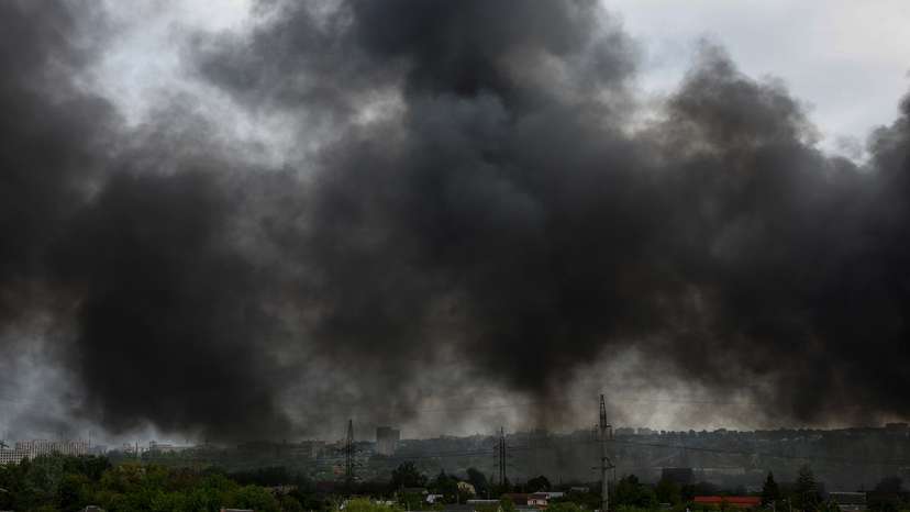 Aftermath of a Russian missile attack in Kharkiv