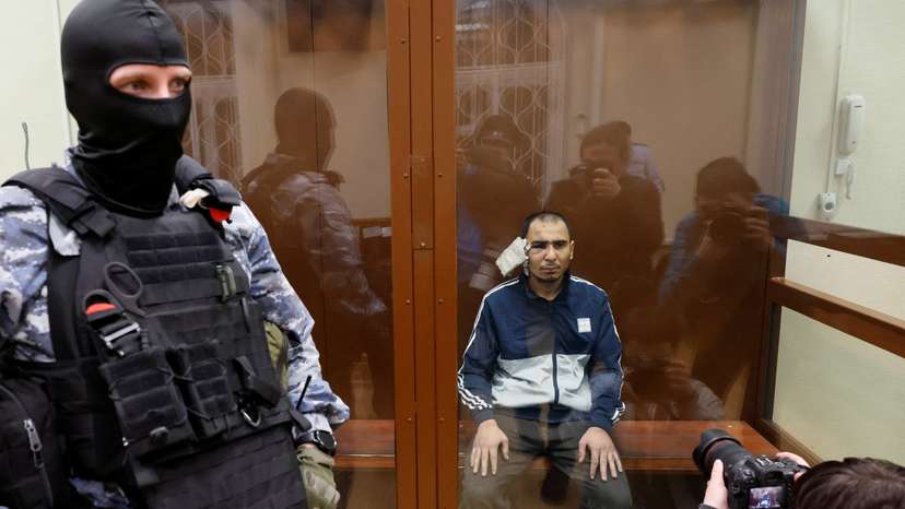 Suspects in the Crocus City Hall shooting are brought to Basmanny court in Moscow