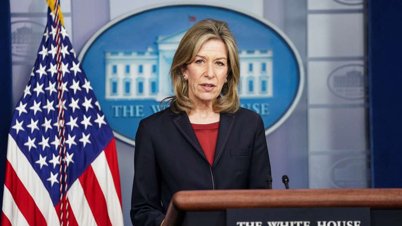 White House Press Secretary Psaki holds press briefing at the White House in Washington