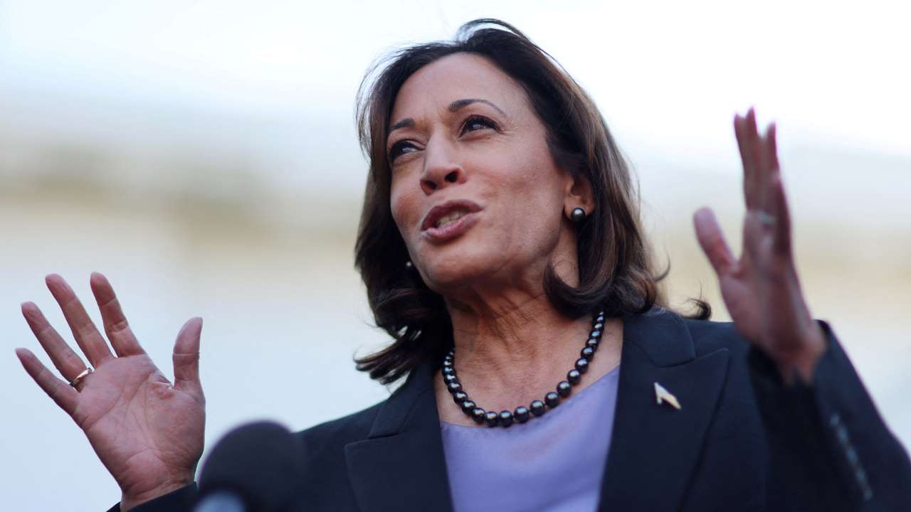 U.S. Vice President Kamala Harris at the White House in Washington, U.S.