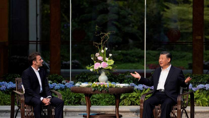 French President Macron on state visit in China