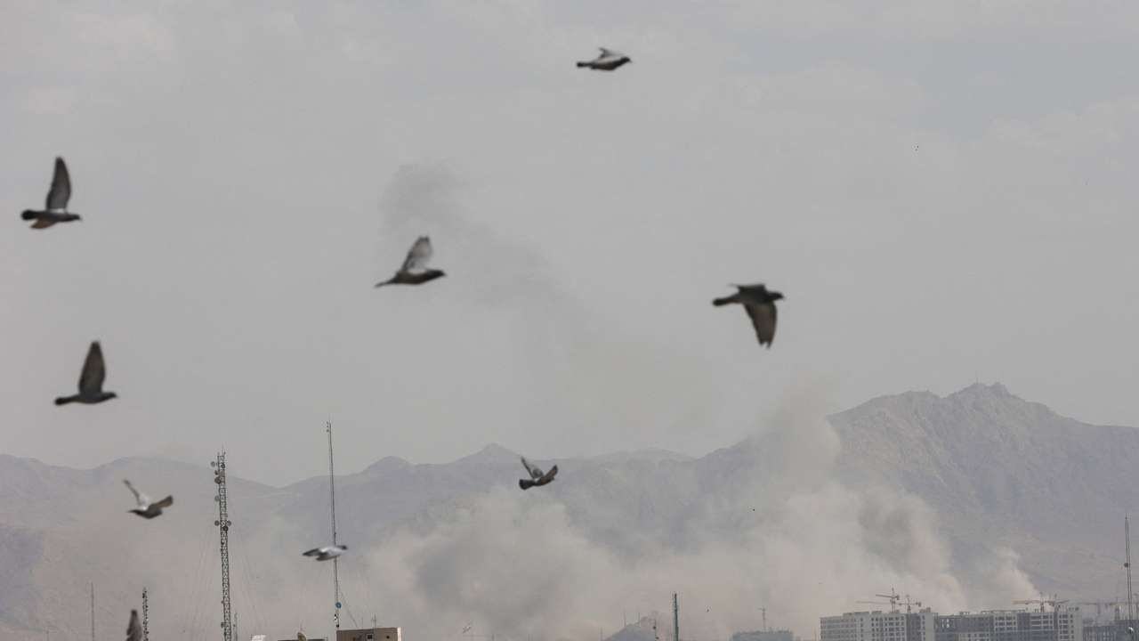 Aftermath of strike in Tehran