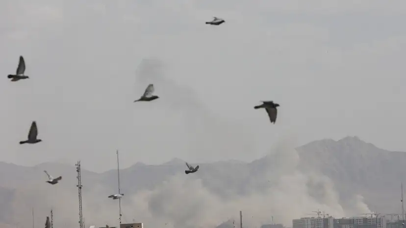 Aftermath of strike in Tehran