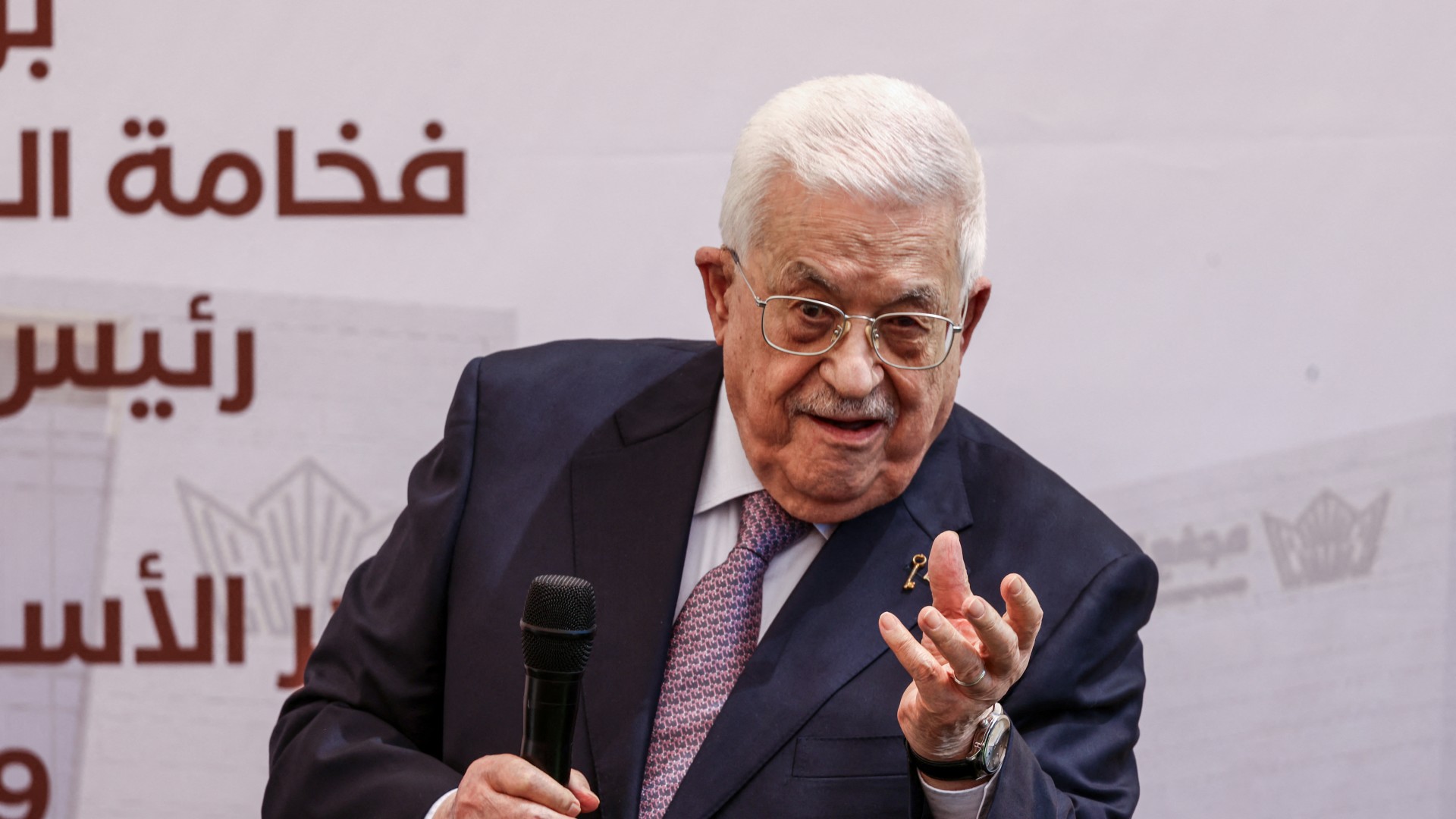 O presidente palestino Mahmoud Abbas 