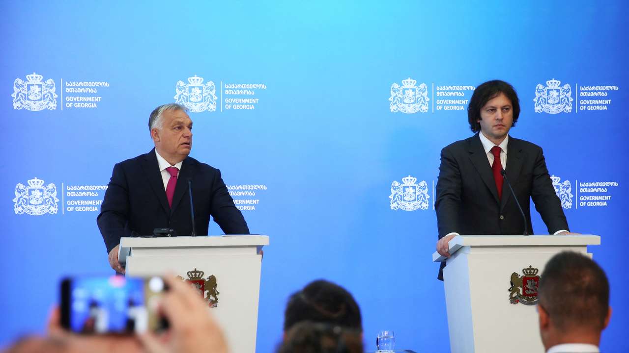 Hungarian Prime Minister Viktor Orban meets his Georgian counterpart Irakli Kobakhidze in Tbilisi