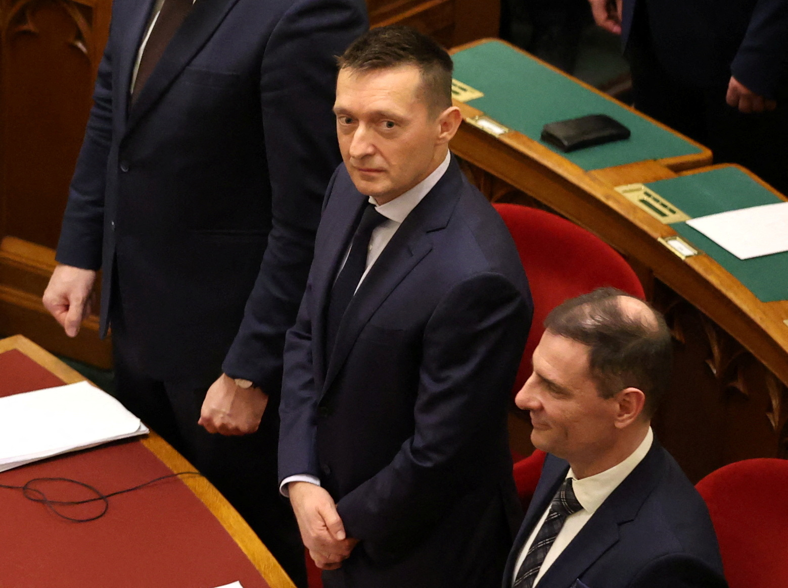 FILE PHOTO: Antal Rogan, Cabinet Chief Minister is seen in the parliament building in Budapest