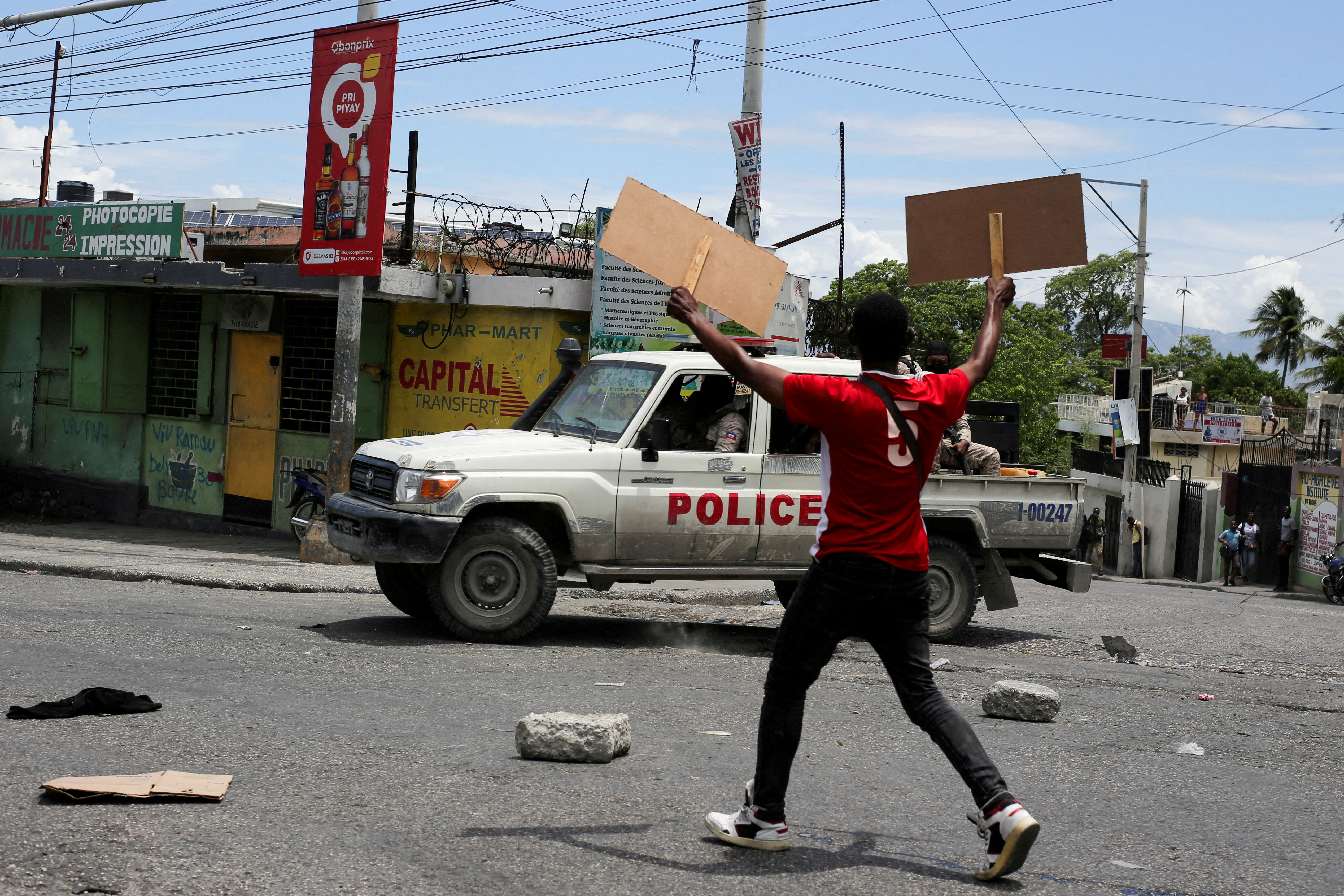 FILE PHOTO: Protest against gang-related violence in Port-au-Prince