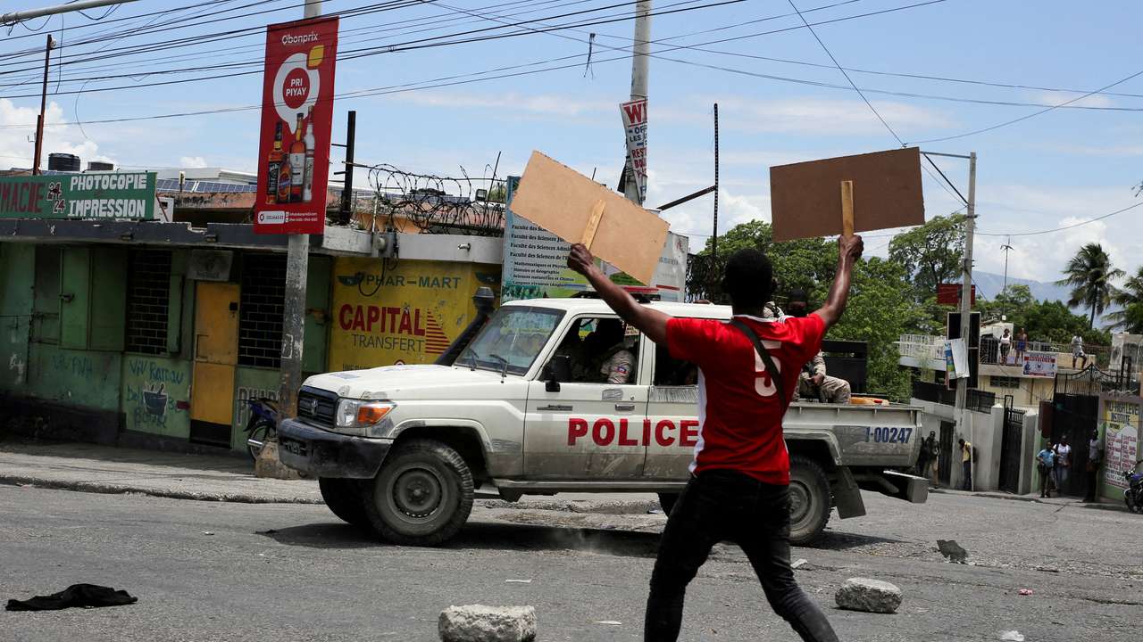 FILE PHOTO: Protest against gang-related violence in Port-au-Prince