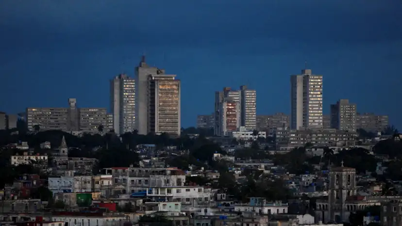A view of sunrise over Havana after second power grid collapse in a week