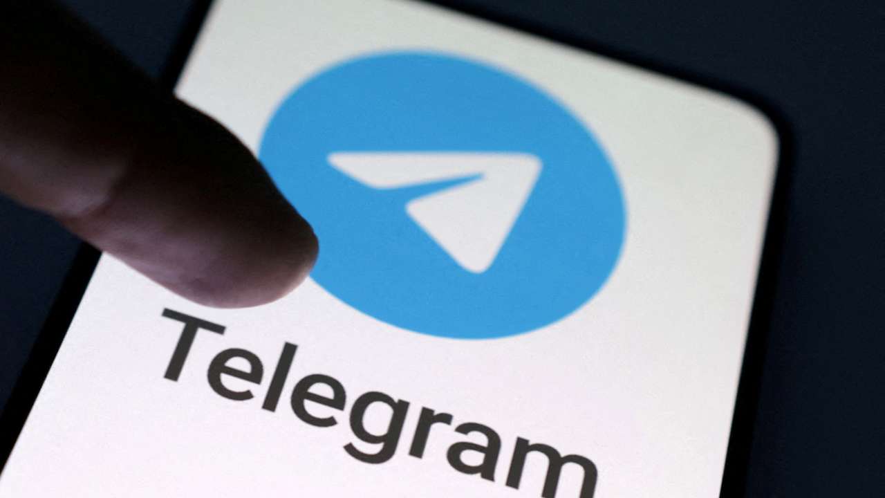 FILE PHOTO: Illustration shows Telegram app logo