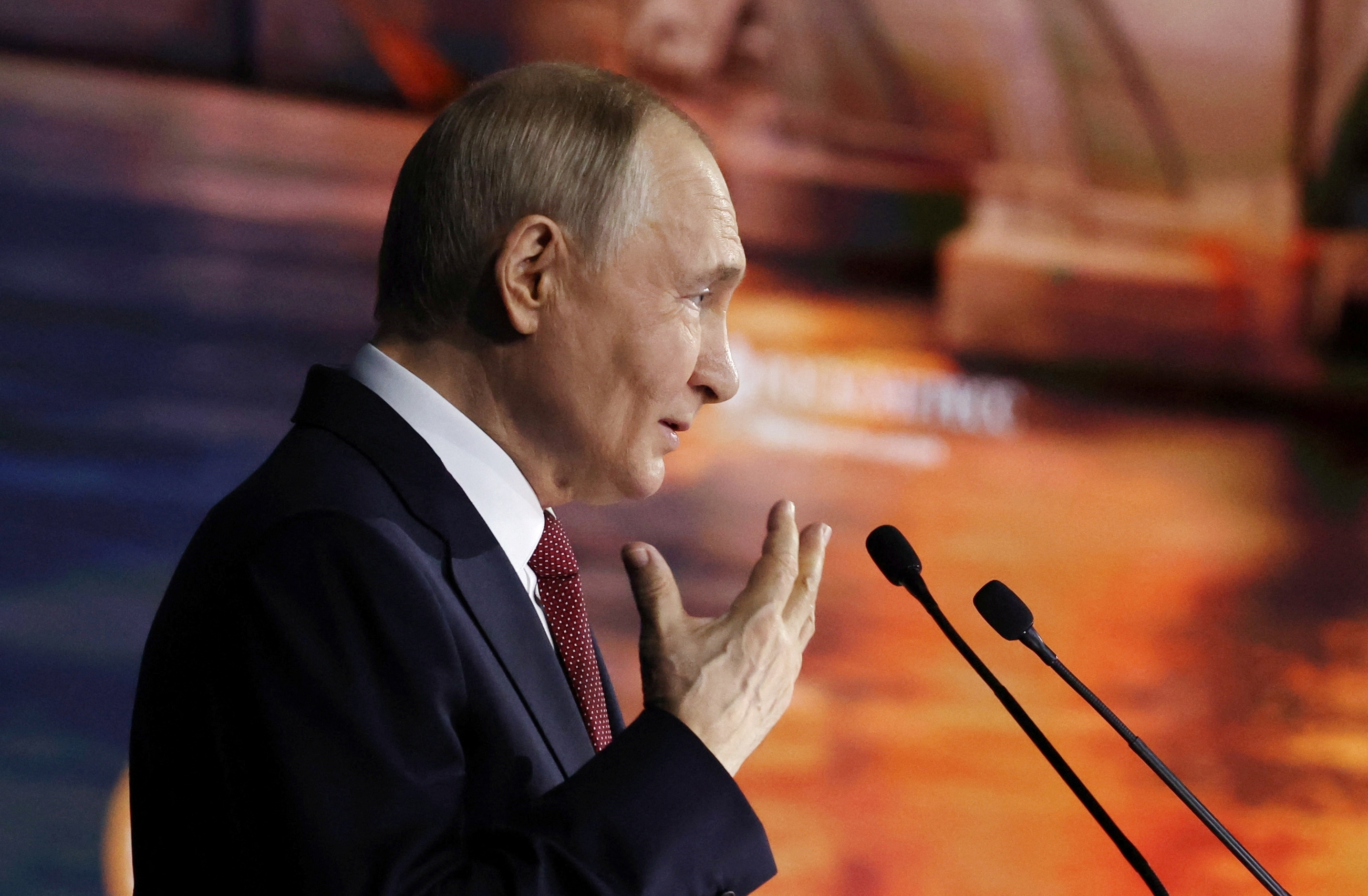 Russia's President Putin attends St. Petersburg International Economic Forum