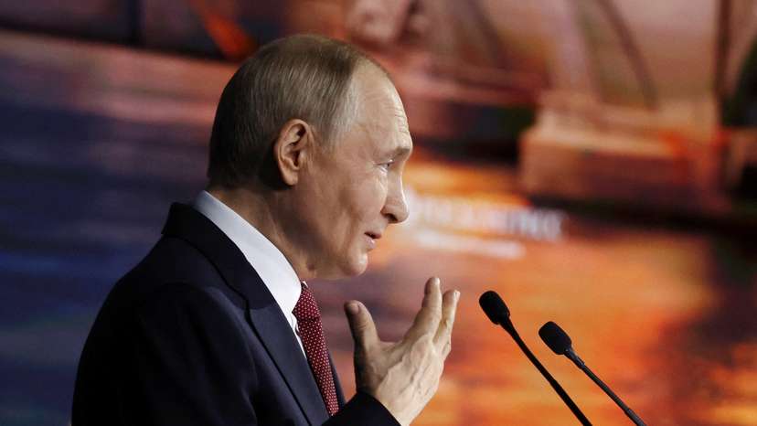 Russia's President Putin attends St. Petersburg International Economic Forum