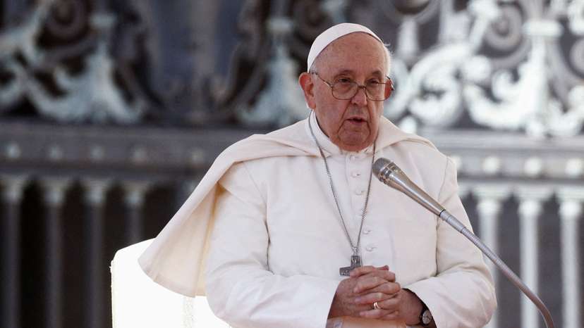 FILE PHOTO: Pope Francis holds a weekly audience at the Vatican