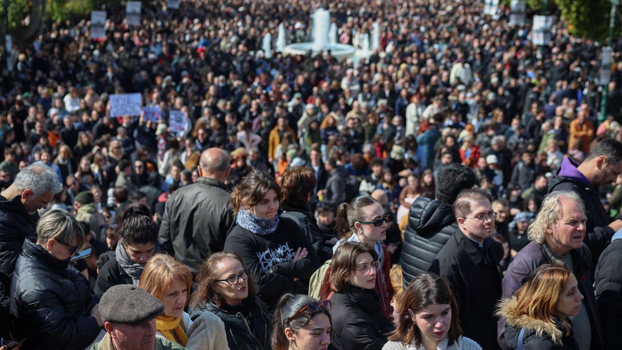 Greeks rally to mark anniversary of deadly 2023 train crash
