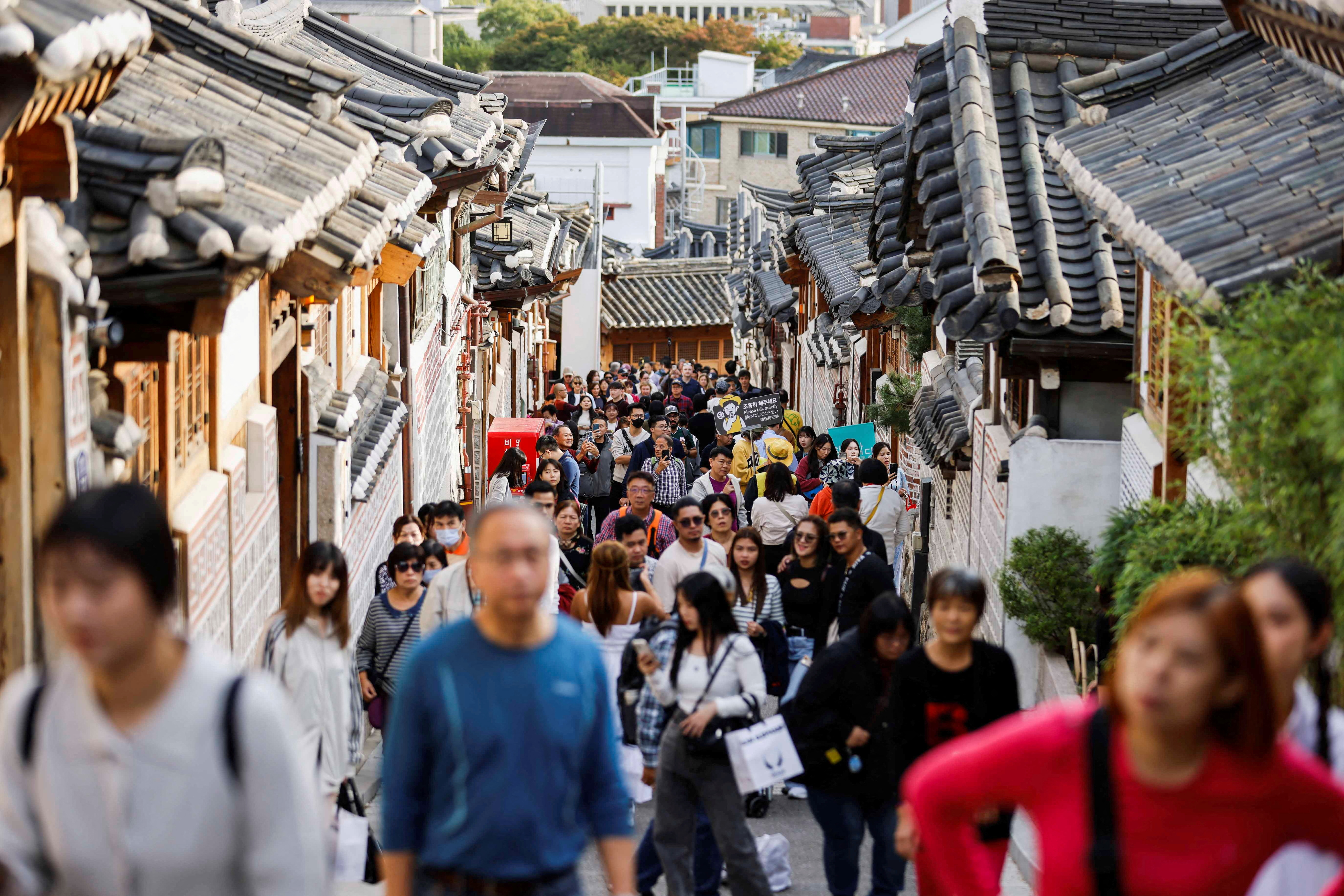 A curfew is set to be implemented at Bukchon Hanok Village, one of South Korea's iconic traditional tourist destinations, due to over-tourism in Seoul