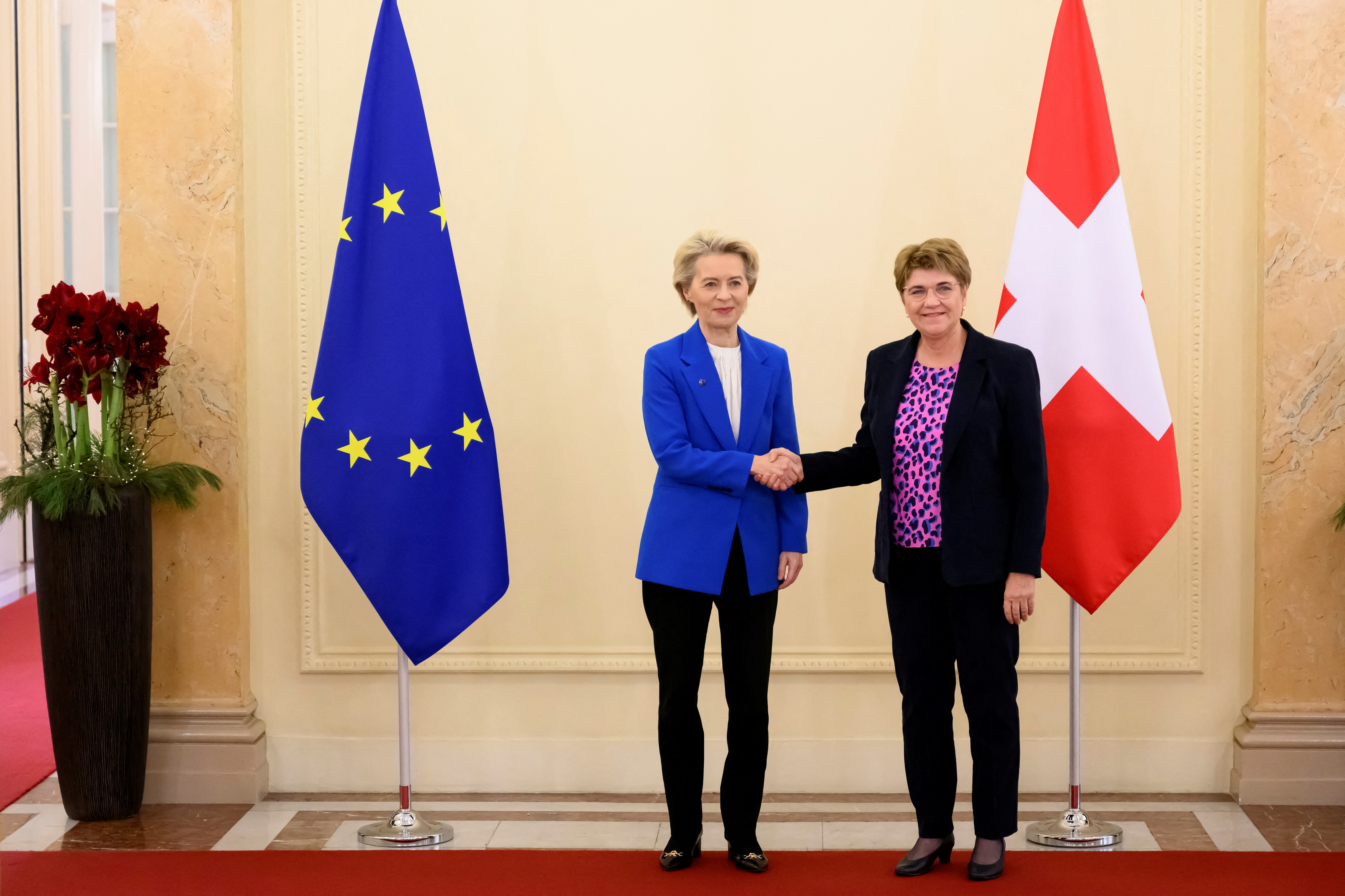 Swiss Confederation President Amherd meets European Commission President Leyen in Bern