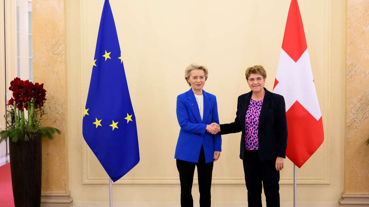 Swiss Confederation President Amherd meets European Commission President Leyen in Bern