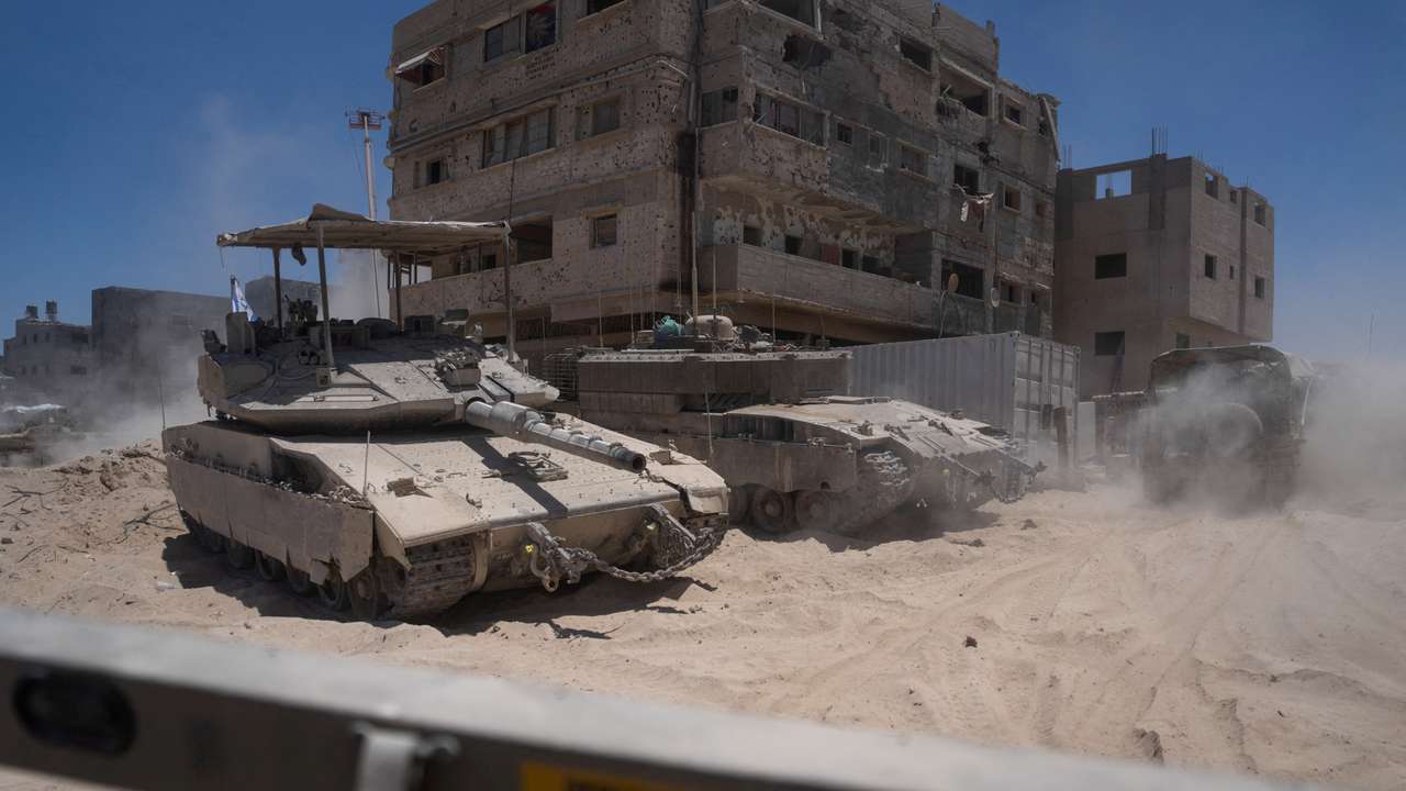 FILE PHOTO: Israeli army operates in the southern Gaza Strip
