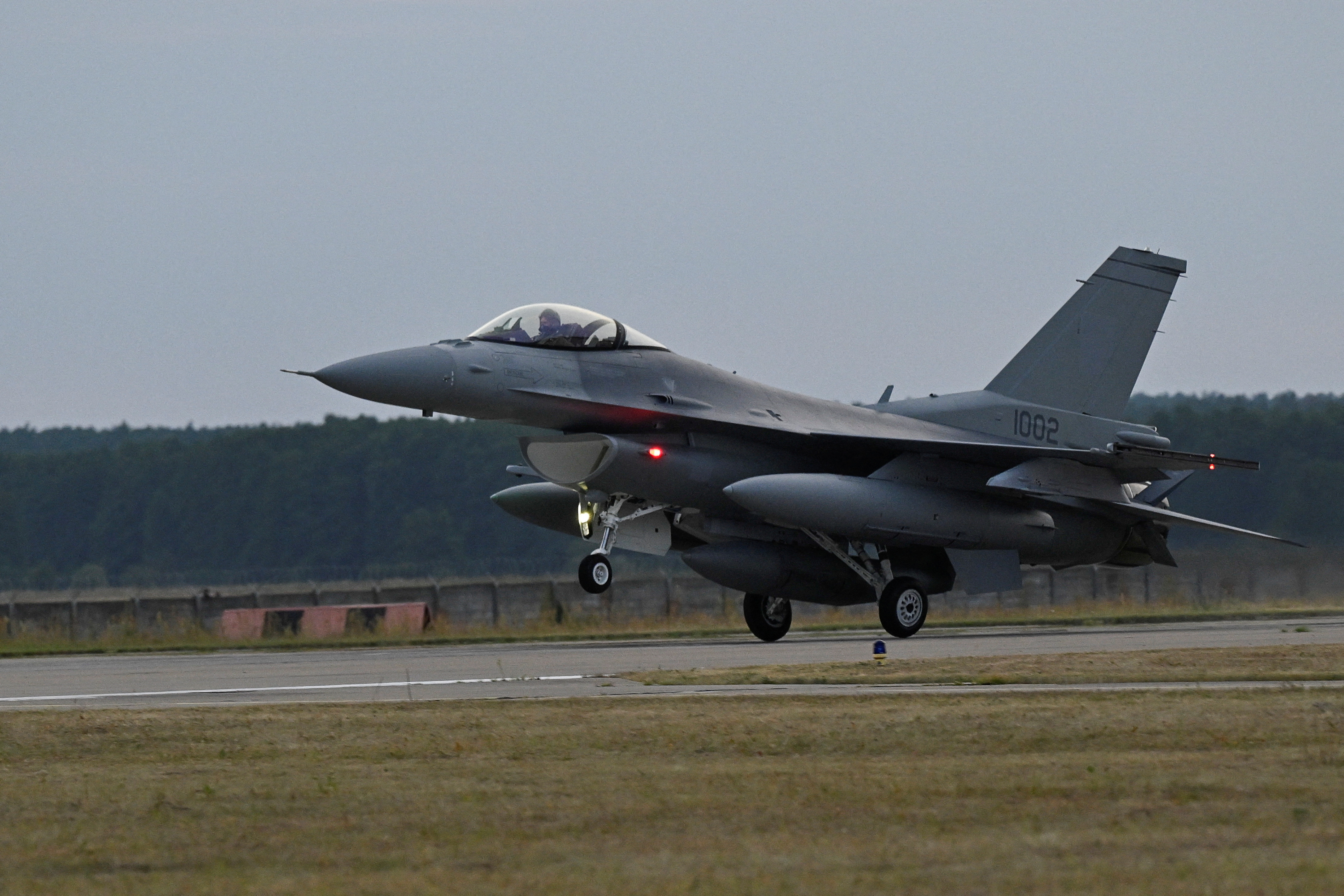 FILE PHOTO: Handover ceremony of two F-16s, in Malacky