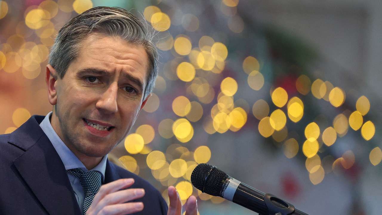 Fine Gael party campaigns ahead of Ireland's general election, in Trim
