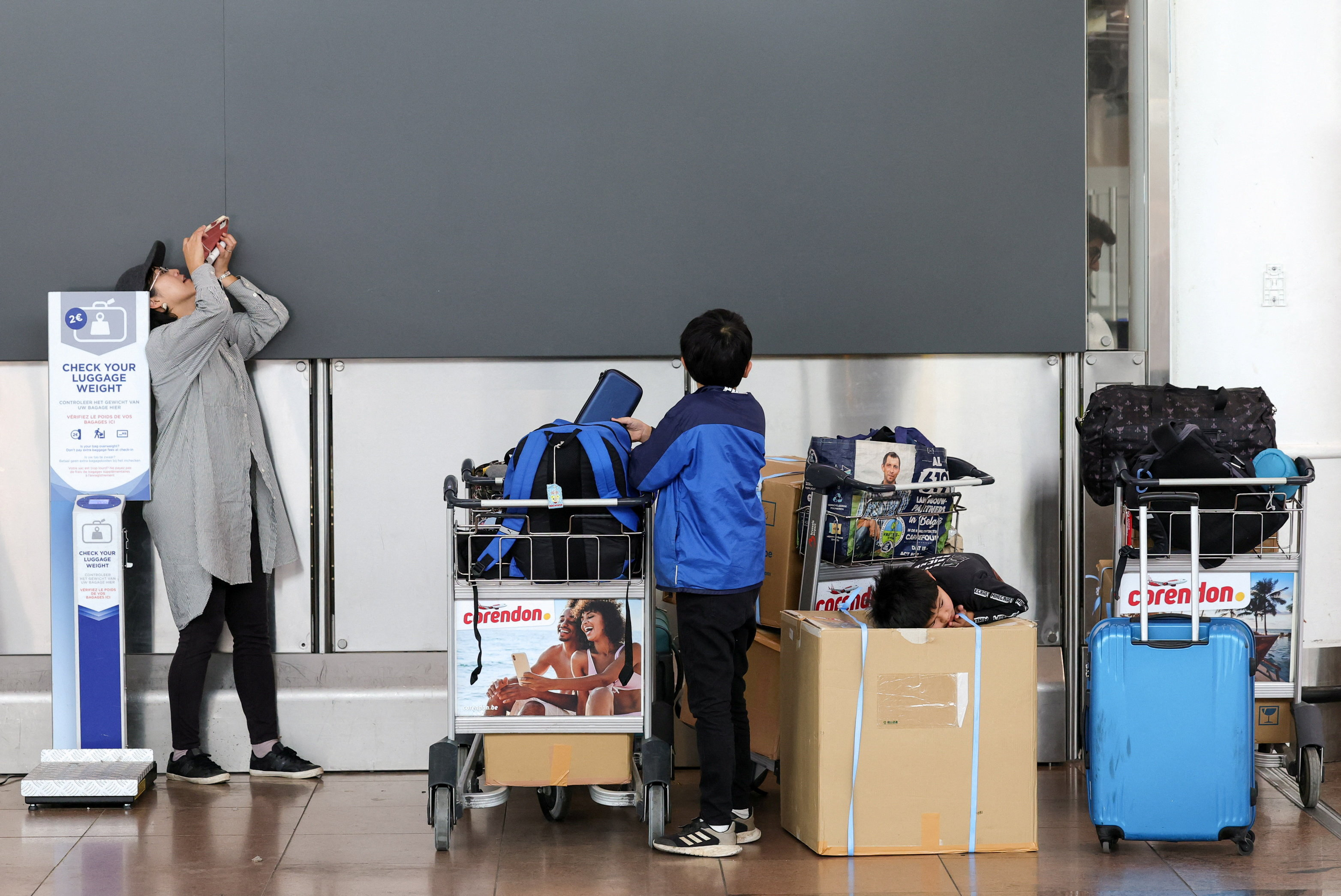 Brussels Airport after reported drone sighting