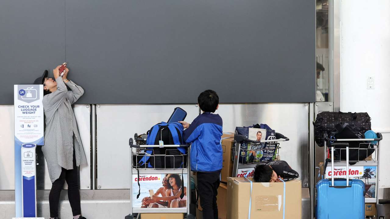 Brussels Airport after reported drone sighting