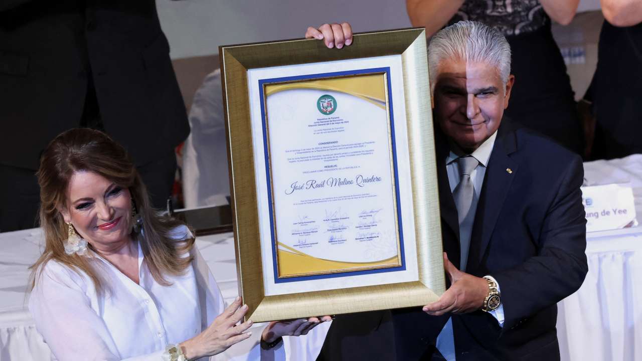 Panama's President-elect Jose Raul Mulino receives certificate from electoral authority, in Panama City