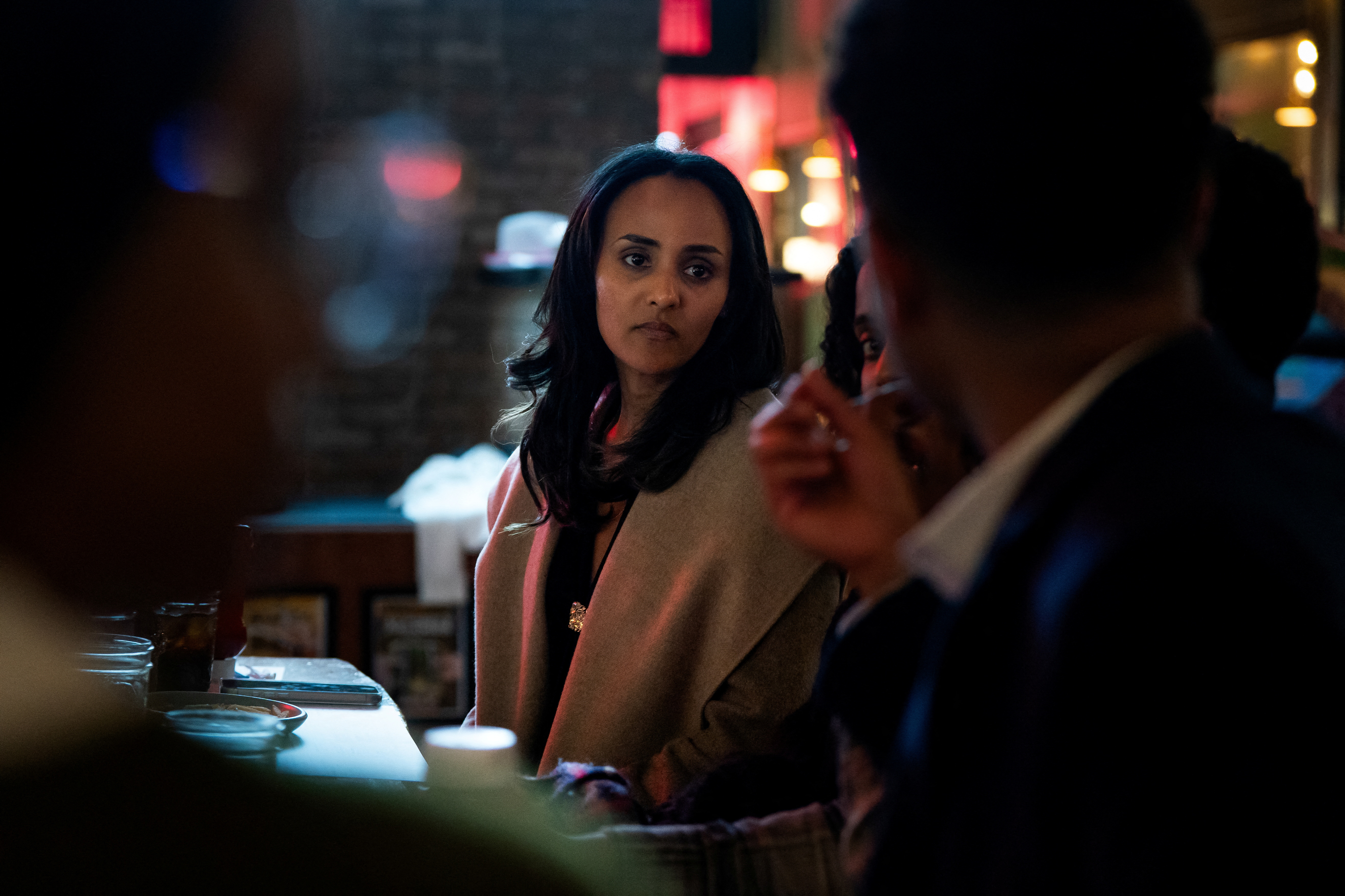 Melat Kiros, Democratic candidate for the U.S. House of Representatives, in Arlington