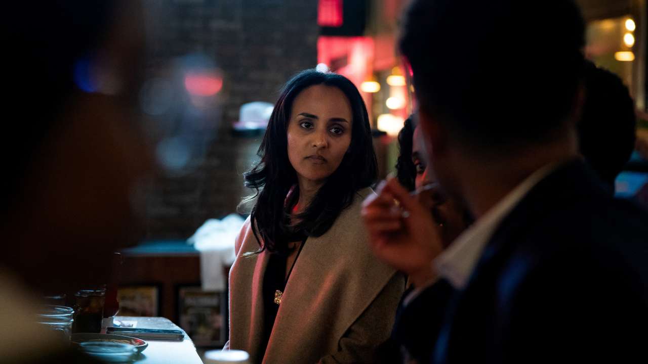 Melat Kiros, Democratic candidate for the U.S. House of Representatives, in Arlington