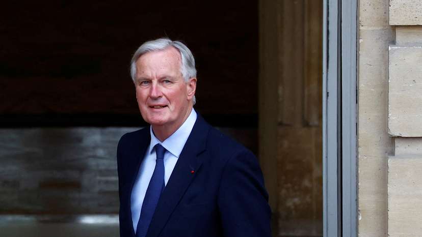 Handover ceremony for France's newly appointed PM Barnier in Paris