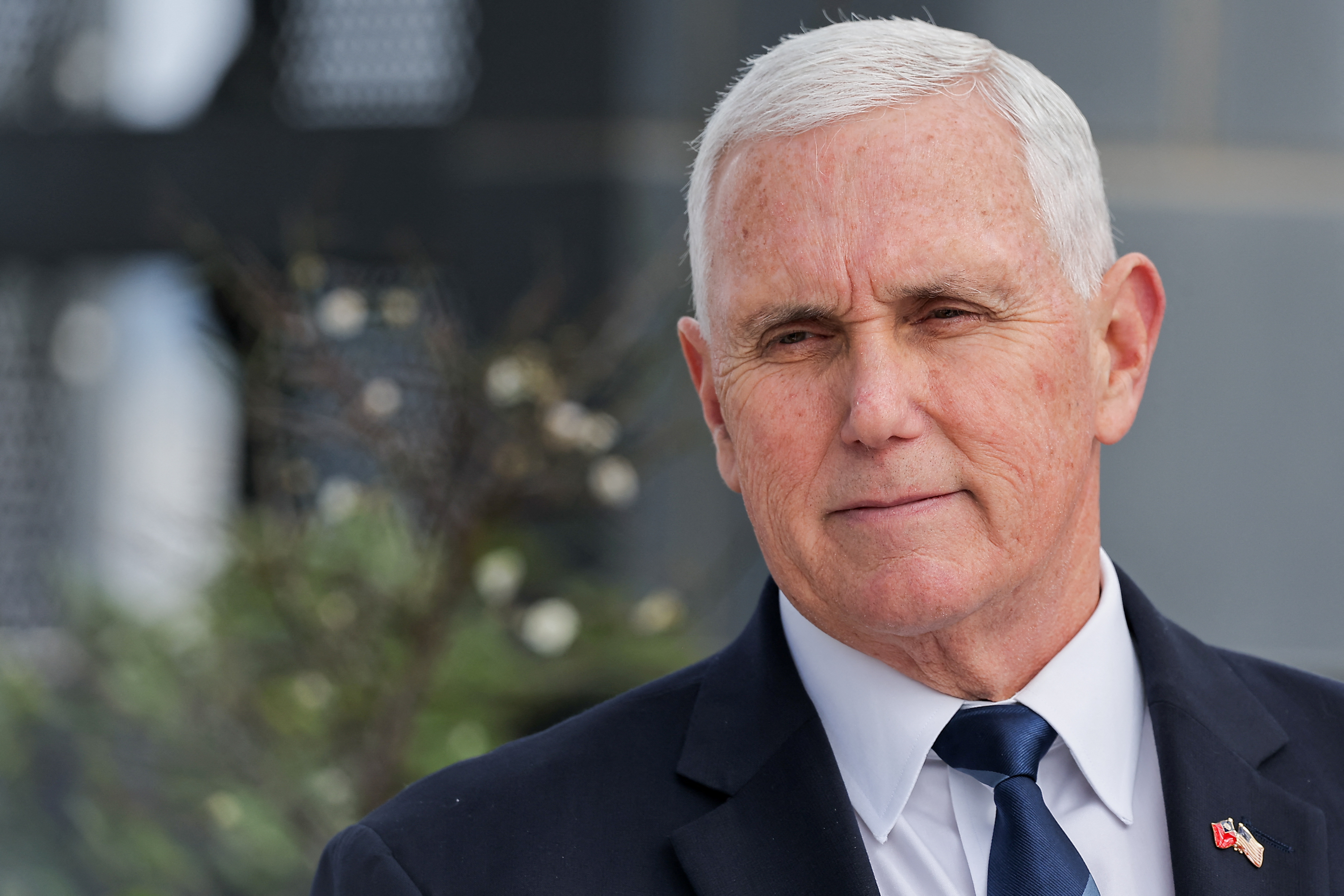 Former U.S. Vice-President Mike Pence attends an event in Taipei