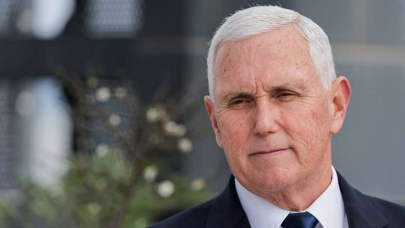 Former U.S. Vice-President Mike Pence attends an event in Taipei