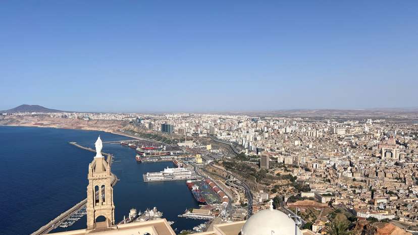 A view shows the Santa Cruz chapel in the city of Oran
