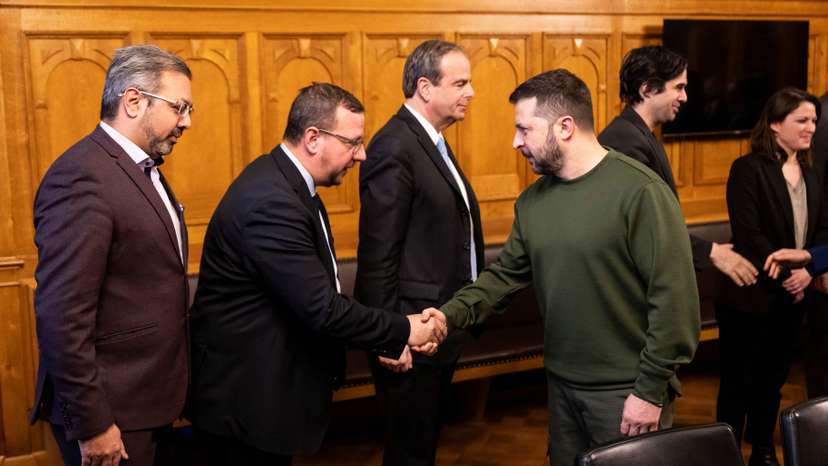 Ukrainian President Volodymyr Zelenskiy visits Switzerland