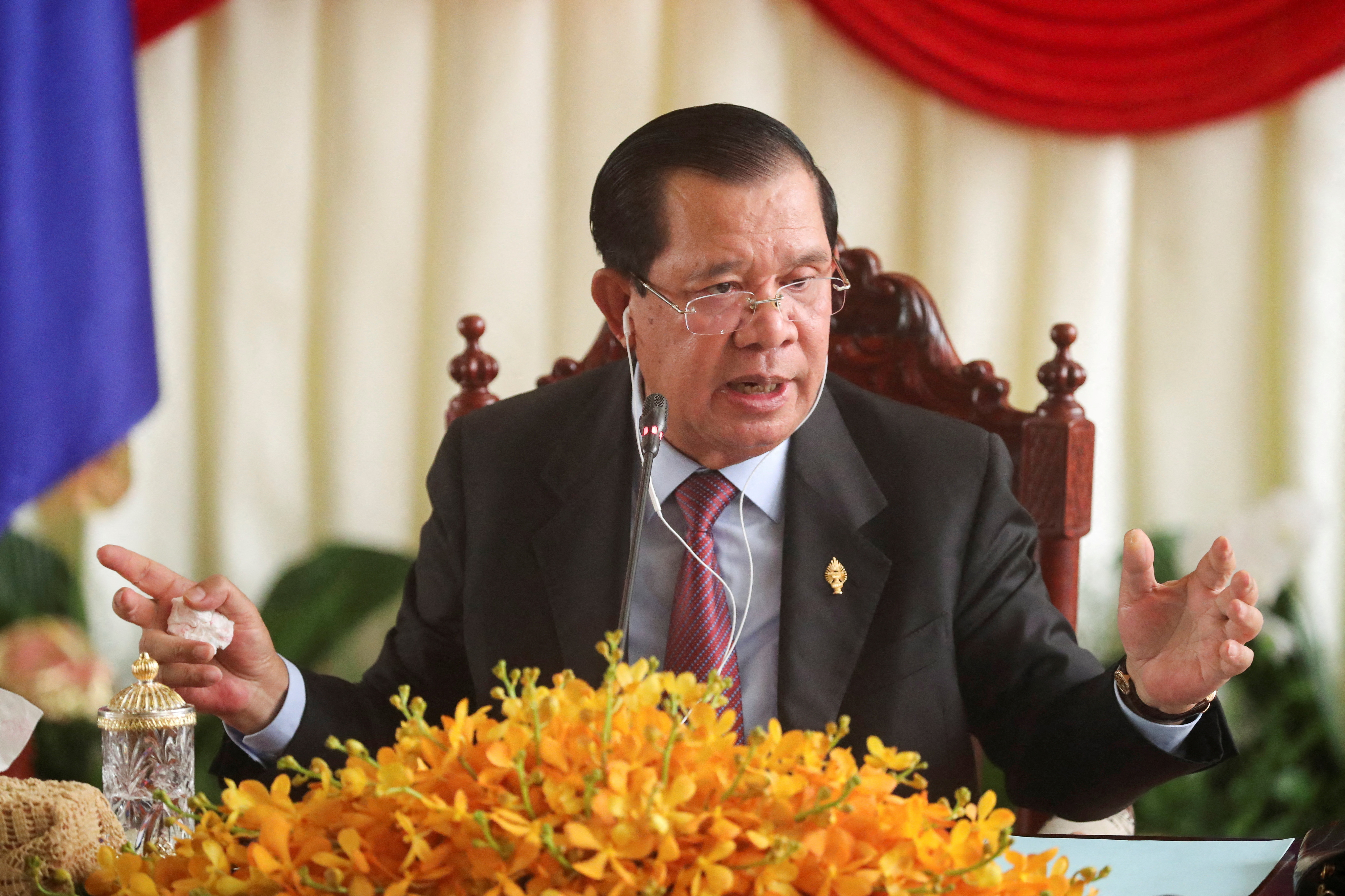FILE PHOTO: Cambodia's former Prime Minister Hun Sen