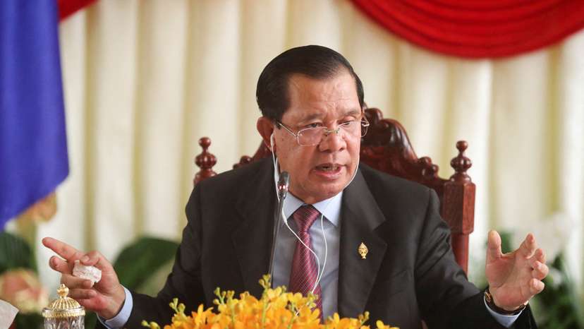 FILE PHOTO: Cambodia's former Prime Minister Hun Sen