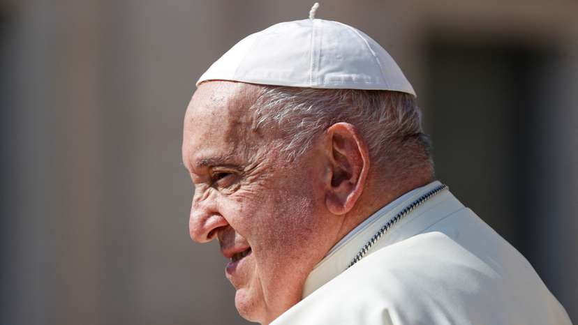 Pope Francis holds the weekly audience