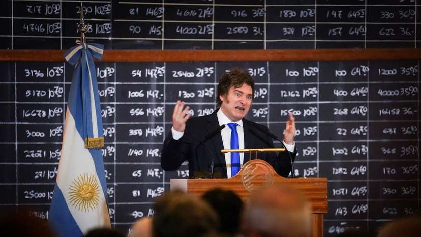 Argentina's President Javier Milei attends 171st Anniversary of Buenos Aires Stock Exchange, in Buenos Aires