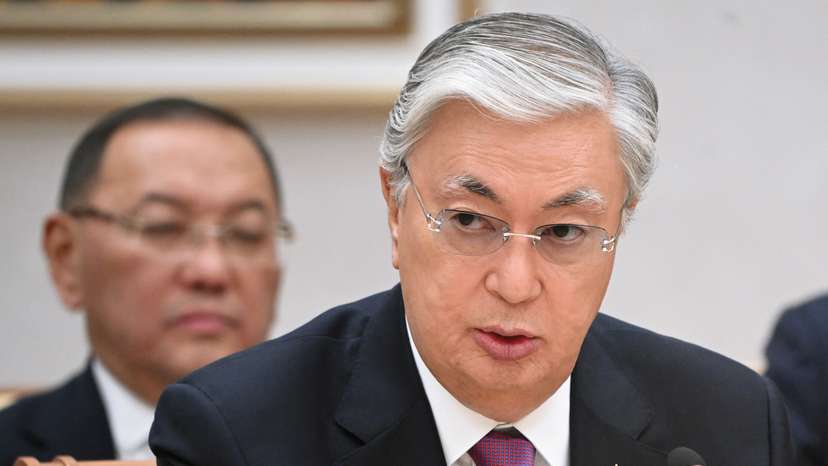 Kazakh President Kassym-Jomart Tokayev attends the Collective Security Treaty Organization (CSTO) summit in Minsk