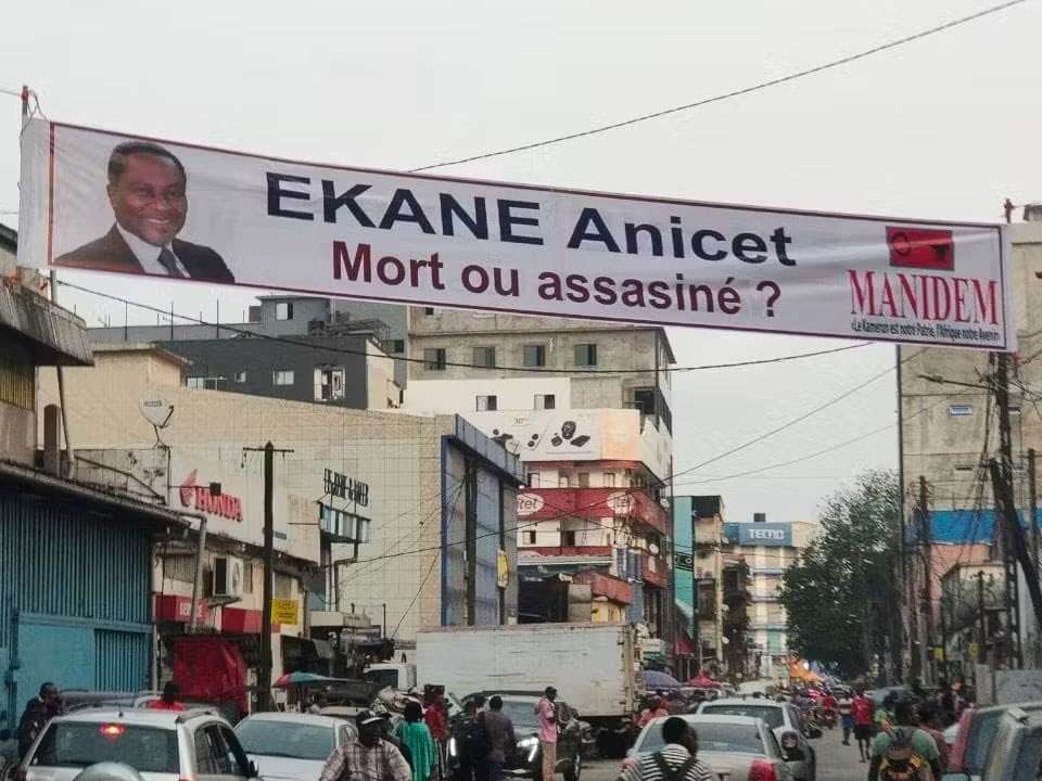 Leader of Manidem, Anicet Ekane, 74, died after weeks in custody.