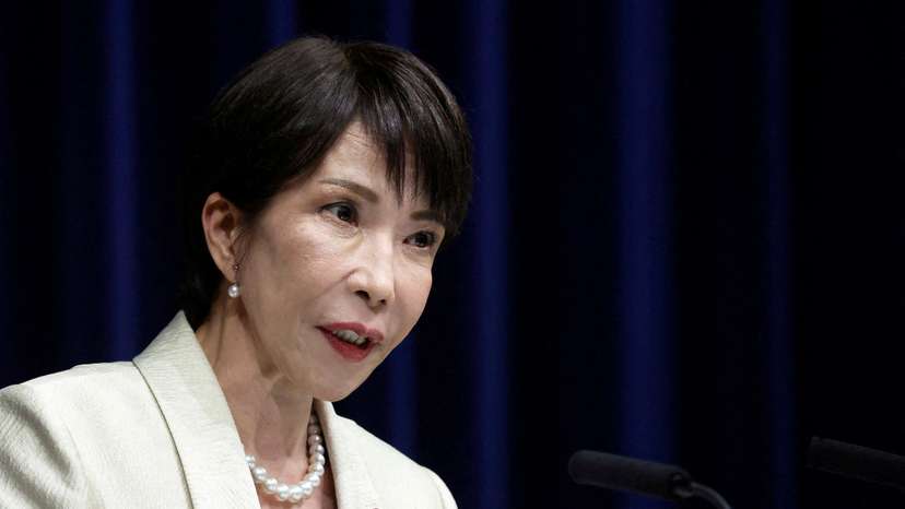 FILE PHOTO: FILE PHOTO: Japanese PM Takaichi attends press conference after being reelected by parliament, in Tokyo